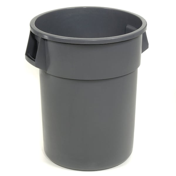 Global Industrial Trash Container, 55 Gallon, 26-1/4 Dia. 240464GY - main